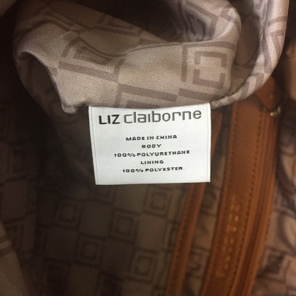 Liz Claiborne tan and black shoulder bag - Picture 7 of 7